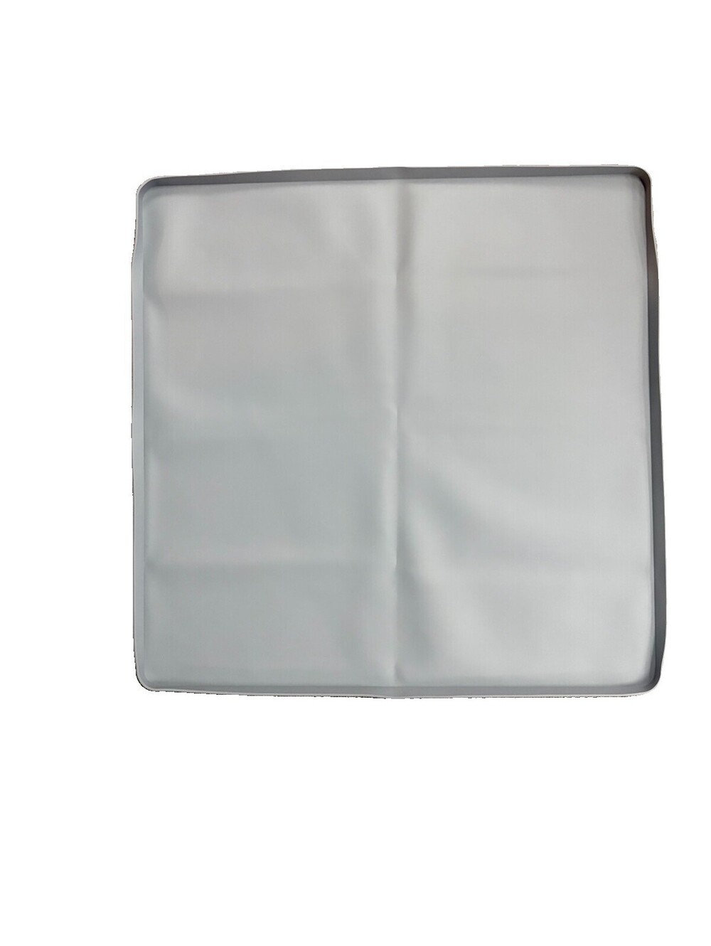 (A2) 27x36 Silicone Washing Machine Drain Pan Washer Dryer Leak Mat Gray
